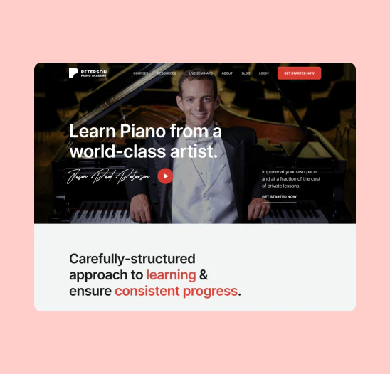 Peterson Piano academy work