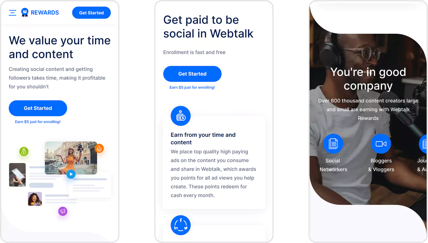 Webtalk Rewards Work mobile 1